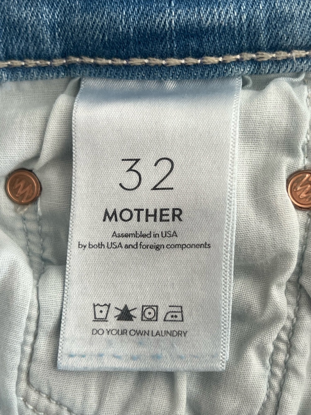 Mother The Tomcat Skimp Jeans 32 All Over the Map High Rise NWT - Picture 5 of 7